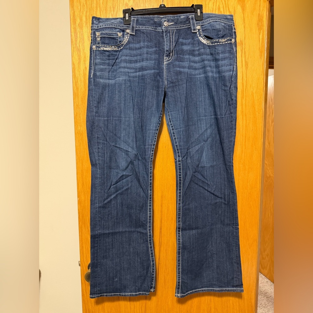 Miss Me Women's Plus Dark Indigo Boot Cut Jeans Size 38